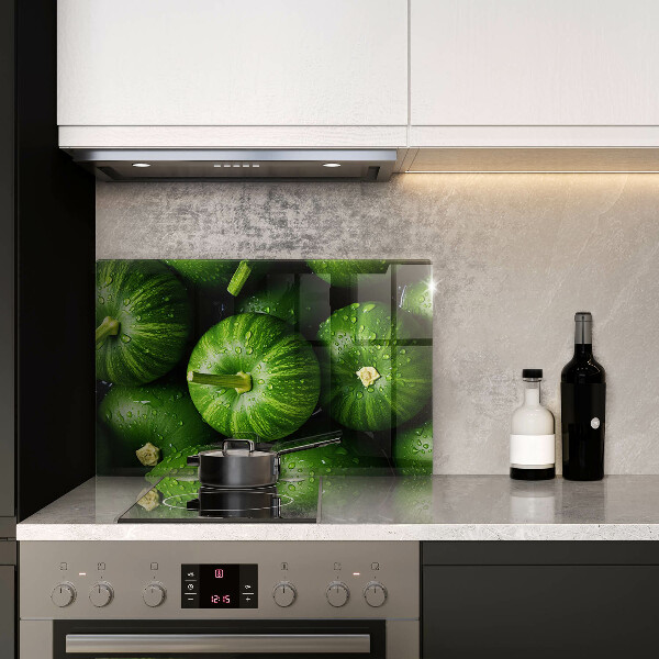 Skärbräda glas modern Gröna pumpor