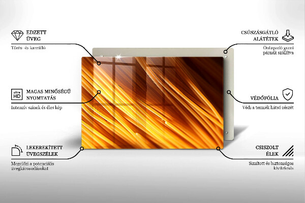 Skärbräda glas modern Spaghetti Pasta