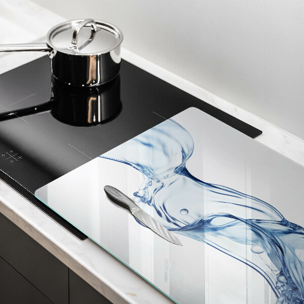 Skärbräda glas modern Kristallklart vatten