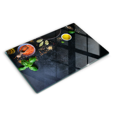 Skärbräda glas modern Skålar med kryddor