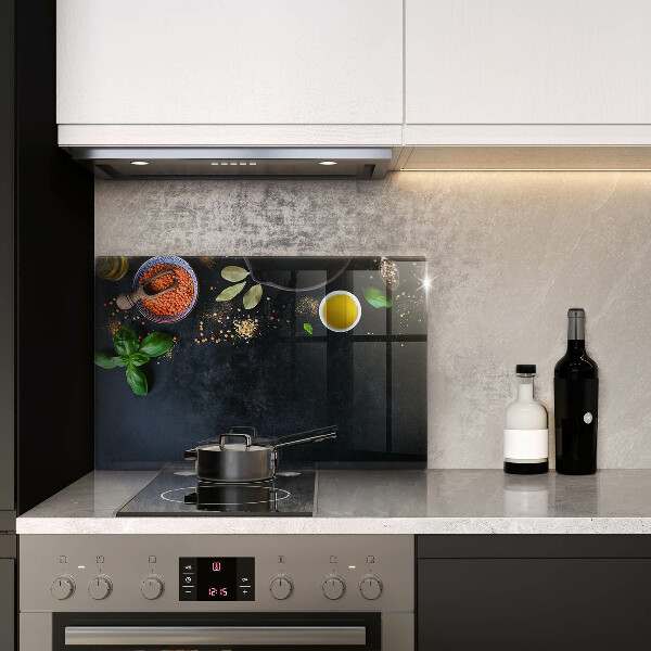 Skärbräda glas modern Skålar med kryddor