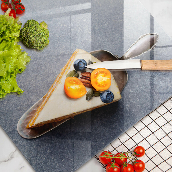 Skärbräda glas modern En bit tårta