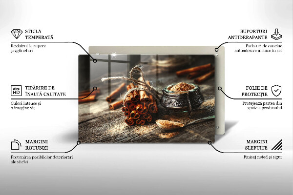 Skärbräda glas modern Vaniljstång