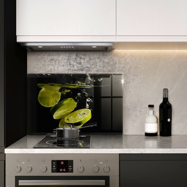 Skärbräda glas modern Lime i vatten