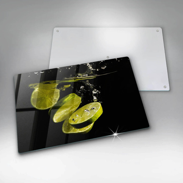 Skärbräda glas modern Lime i vatten