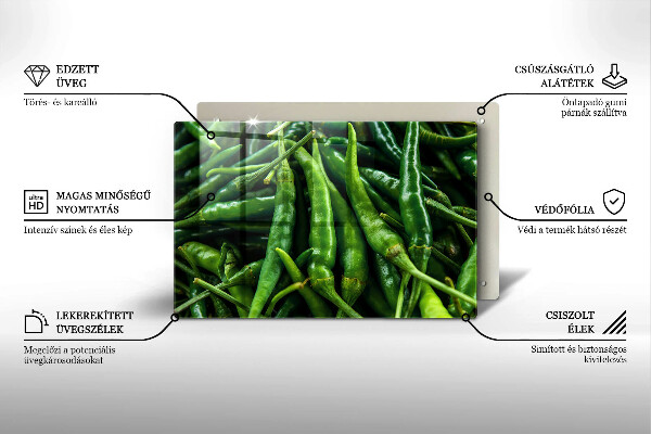 Skärbräda glas modern Ärtskidor