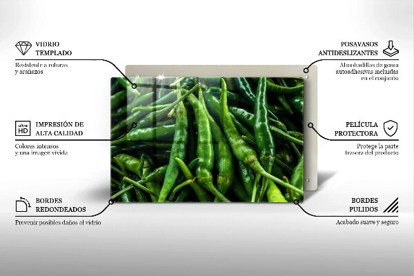 Skärbräda glas modern Ärtskidor