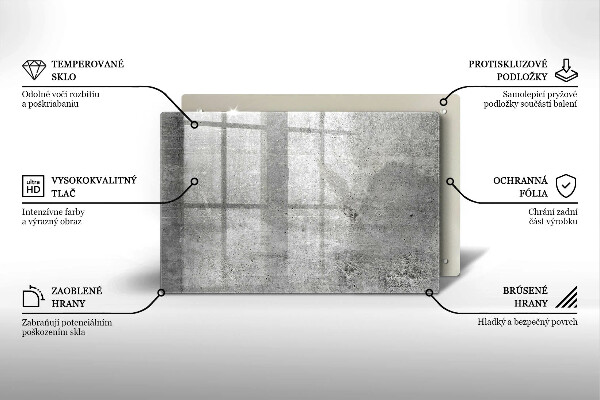 Skärbräda glas modern Betongstruktur