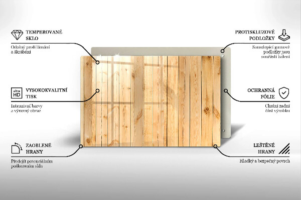 Skärbräda glas modern Ömtåliga träskivor