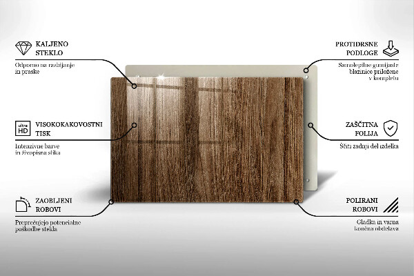 Skärbräda glas modern Trästruktur