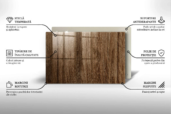 Skärbräda glas modern Trästruktur