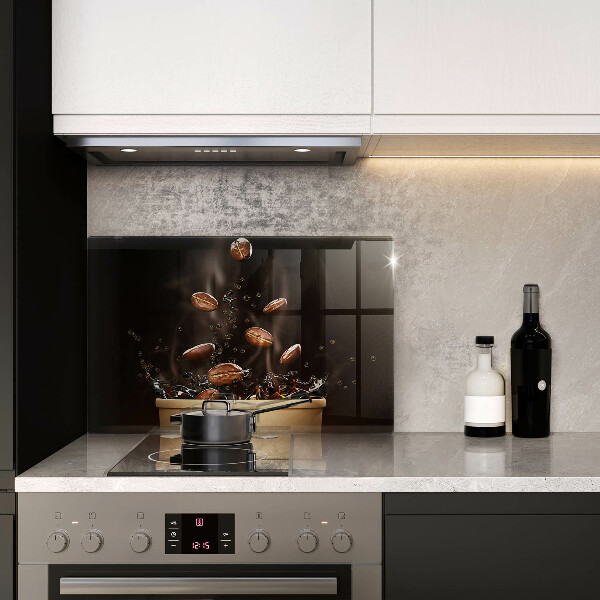 Skärbräda glas modern Heta kaffebönor