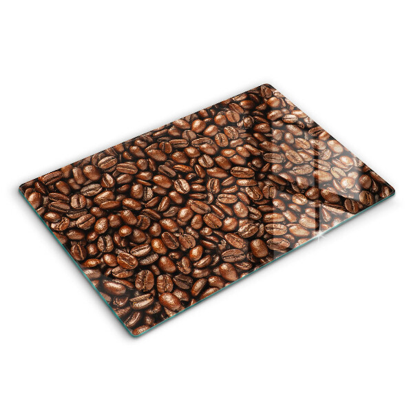 Skärbräda glas modern Kaffebönor