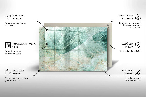 Skärbräda glas modern Stenstruktur
