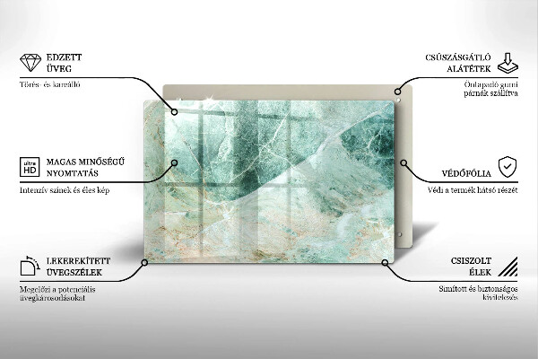 Skärbräda glas modern Stenstruktur