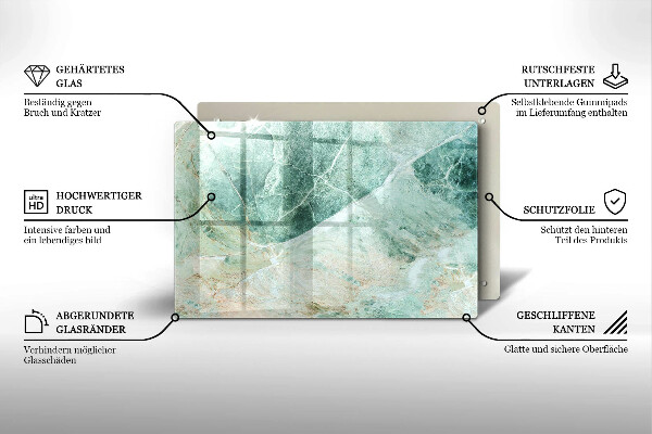 Skärbräda glas modern Stenstruktur