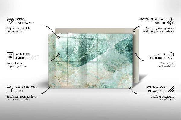 Skärbräda glas modern Stenstruktur