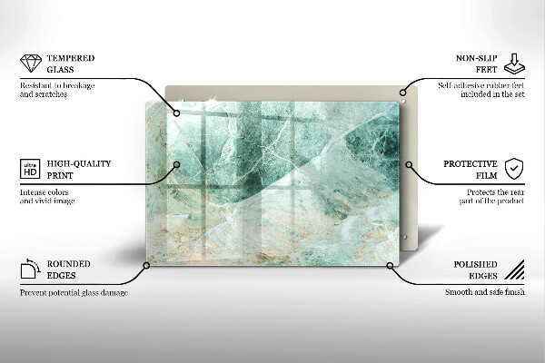 Skärbräda glas modern Stenstruktur