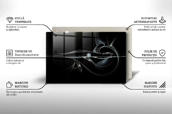 Skärbräda glas modern Modern abstraktion