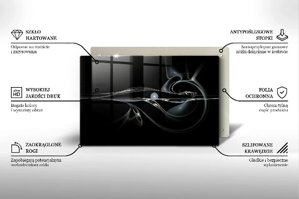 Skärbräda glas modern Modern abstraktion