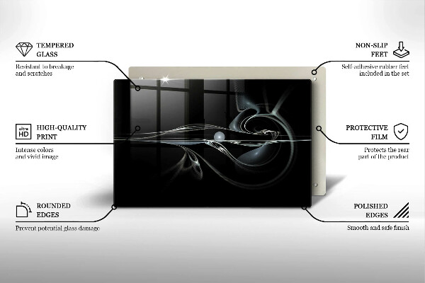 Skärbräda glas modern Modern abstraktion