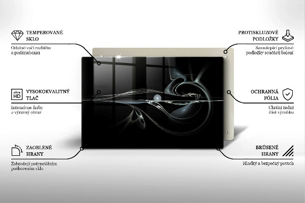 Skärbräda glas modern Modern abstraktion
