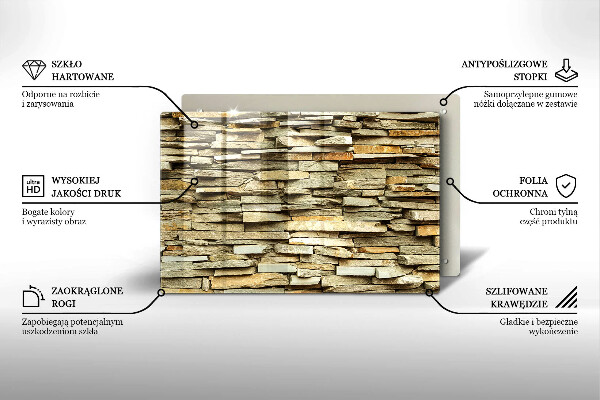 Skärbräda glas modern Dekorativa stenar