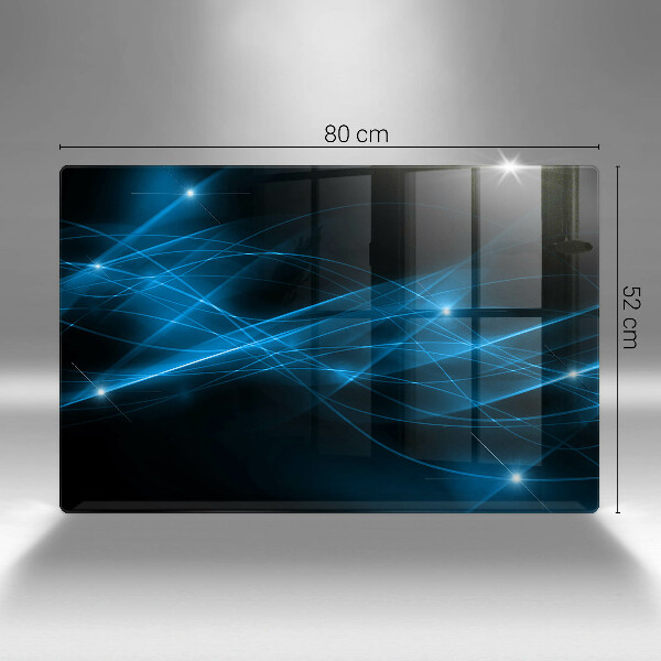 Skärbräda glas modern Abstrakt blå rök