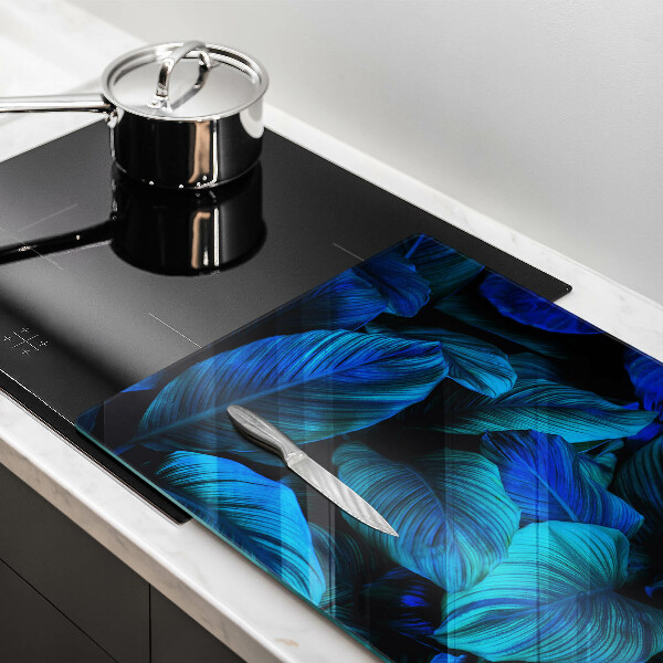 Skärbräda glas modern Lämnar djungelvegetation