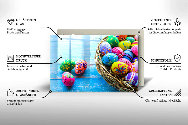 Skärbräda glas modern påskägg