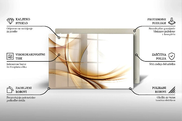 Skärbräda glas modern Abstraktionsformer
