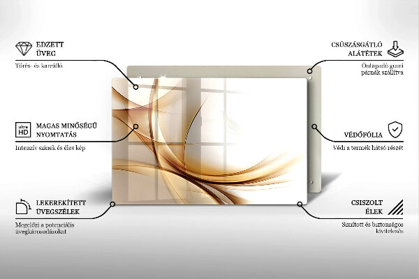 Skärbräda glas modern Abstraktionsformer