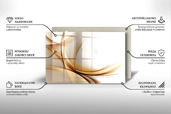 Skärbräda glas modern Abstraktionsformer
