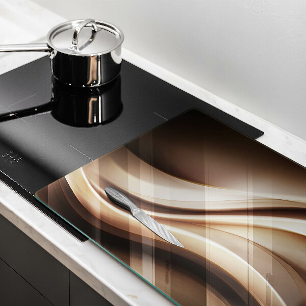 Skärbräda glas modern Abstraktion mjuka linjer