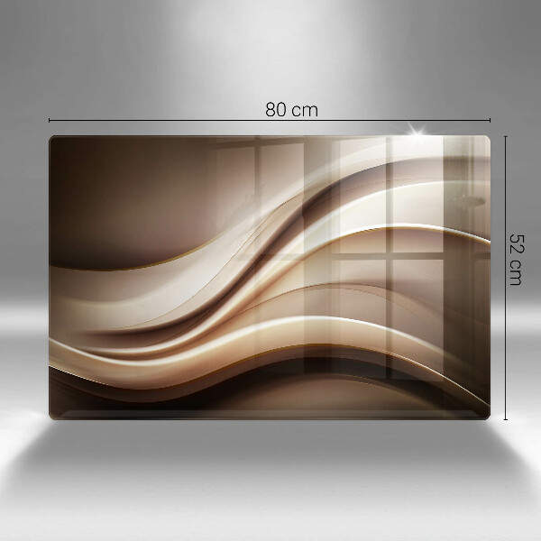 Skärbräda glas modern Abstraktion mjuka linjer