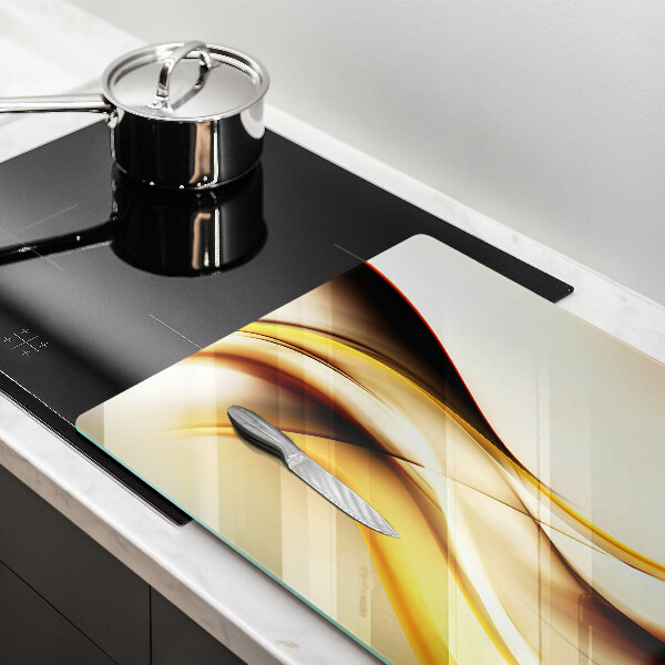 Skärbräda glas modern Abstrakta röklinjer