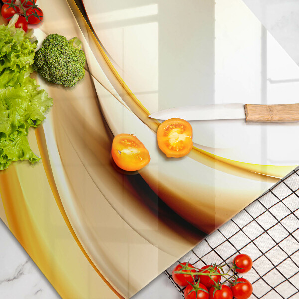 Skärbräda glas modern Abstrakta röklinjer