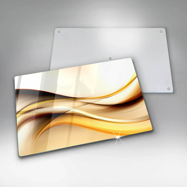 Skärbräda glas modern Abstrakta röklinjer