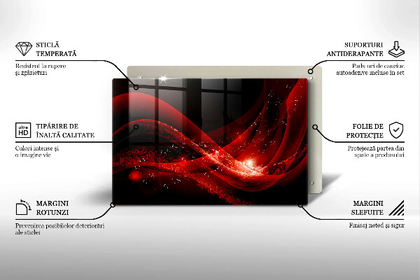 Skärbräda glas modern Modern abstraktion