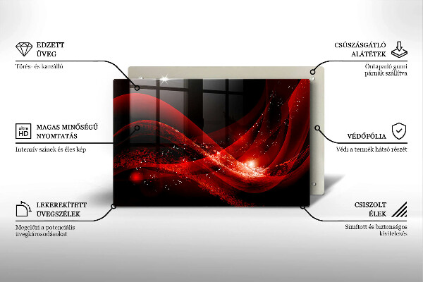 Skärbräda glas modern Modern abstraktion