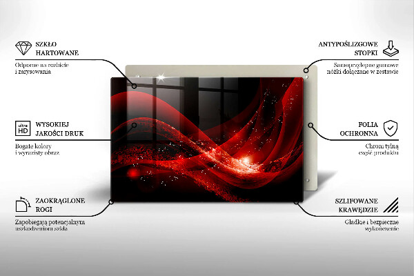 Skärbräda glas modern Modern abstraktion
