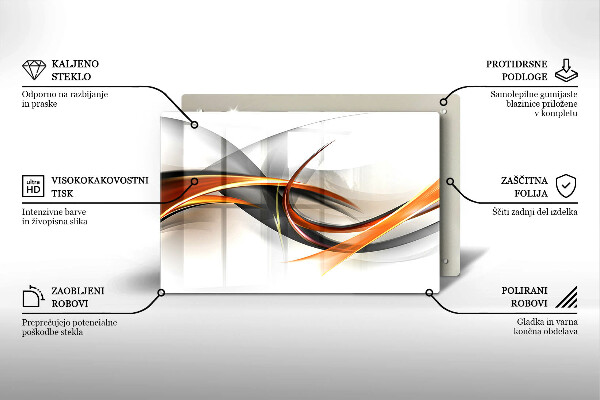 Skärbräda glas modern Moderna former