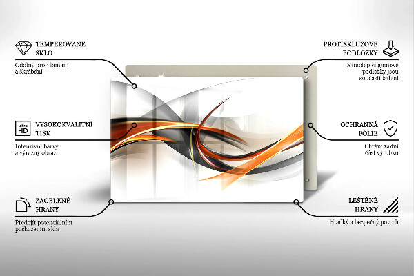 Skärbräda glas modern Moderna former