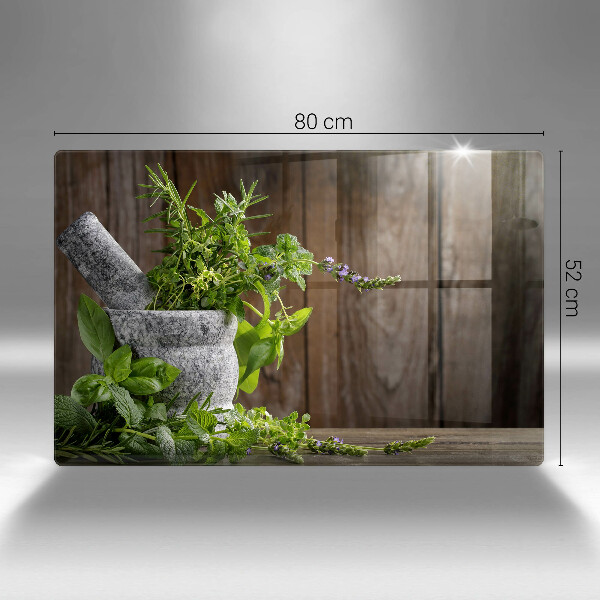 Skärbräda glas modern Växter Örter och Trä