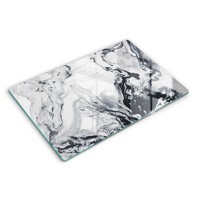 Skärbräda glas modern Bläckabstraktion