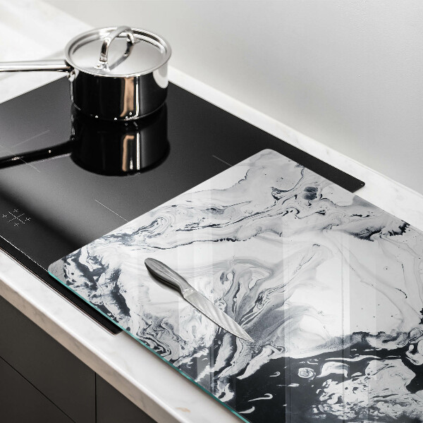 Skärbräda glas modern Bläckabstraktion