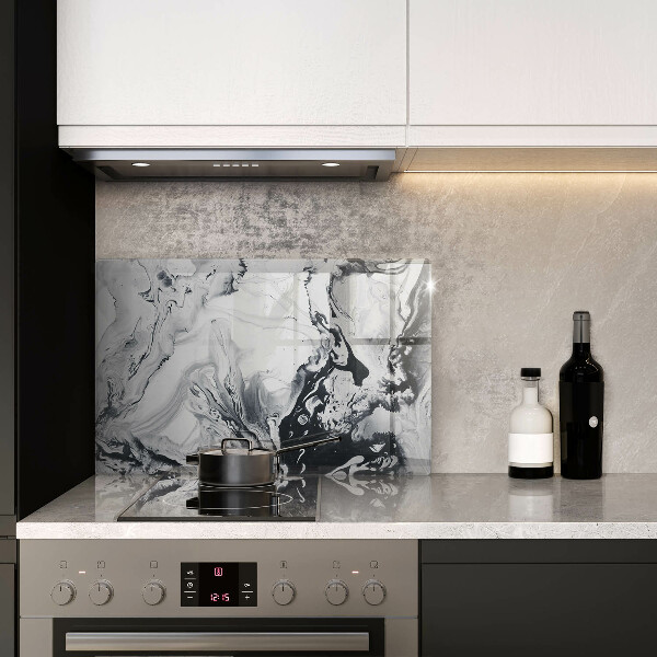 Skärbräda glas modern Bläckabstraktion