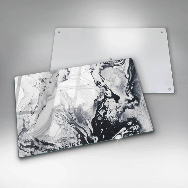 Skärbräda glas modern Bläckabstraktion