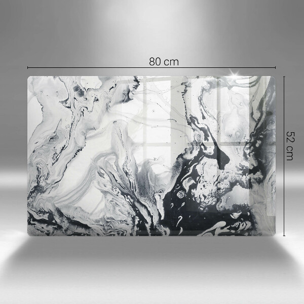 Skärbräda glas modern Bläckabstraktion