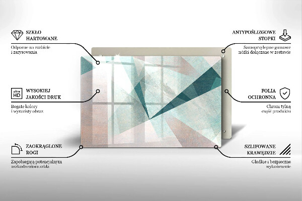Skärbräda glas modern Skarp abstraktion